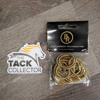 Gold Elastics - Braiding Bands, bag *new
