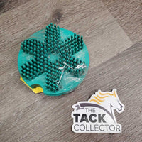 Round v.soft spike/brislte Rubber Curry *xc, clean, residue/film
