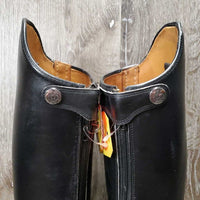 Dressage Boots, Zipper *vgc, mnr scuffs, scrapes, scratches, dirt & faded spots, replaced Rt Zipper
