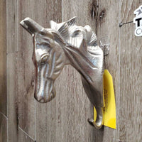 Cast? Metal Horse Head Wall Mount Hook *like new
