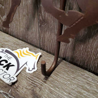 Tin - Metal Trotting Horse Wall Mount Hanging Hook *vgc/xc, mnr stain?