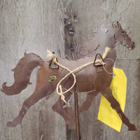 Tin - Metal Trotting Horse Wall Mount Hanging Hook *vgc/xc, mnr stain?
