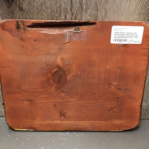 Wood Plaque "Cowboys: Be careful of the words you say ..." *gc, smudges, scratches, loose hanging hook