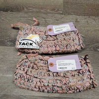 Hvy Knit Stirrup Iron Covers *gc/fair, dirty, stains, rubs, frays
