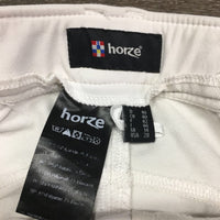 EuroSeat Sticky Knee Breeches *gc, v.stained, discolored seat & legs, seam puckers, dingy, curled inner waist band
