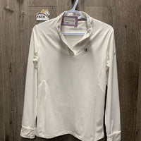 LS Show Sun Shirt, 1/4 Snap Up, Snap Collar *vgc/xc