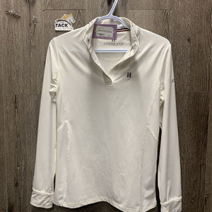 LS Show Sun Shirt, 1/4 Snap Up, Snap Collar *vgc/xc