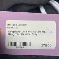 LS Shirt, 1/3 Zip Up, Bling *xc/like new
