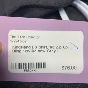 LS Shirt, 1/3 Zip Up, Bling *xc/like new