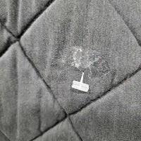 Quilt Jumper Saddle Pad *gc, clean, older, v. faded, mnr hair, threads, rubs, melted?, puckers
