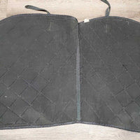 Quilt Jumper Saddle Pad *gc, clean, older, v. faded, mnr hair, threads, rubs, melted?, puckers