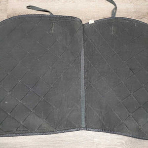 Quilt Jumper Saddle Pad *gc, clean, older, v. faded, mnr hair, threads, rubs, melted?, puckers