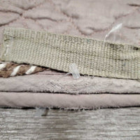 Quilt Dressage Saddle Pad, piping *gc, v. pilly, hairy, puckers, v. holey/rubbed edges, mnr threads