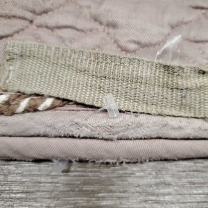 Quilt Dressage Saddle Pad, piping *gc, v. pilly, hairy, puckers, v. holey/rubbed edges, mnr threads
