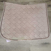 Quilt Dressage Saddle Pad, piping *gc, v. pilly, hairy, puckers, v. holey/rubbed edges, mnr threads
