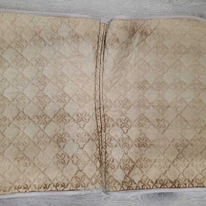 Quilt Dressage Saddle Pad, piping *gc, v. pilly, hairy, puckers, v. holey/rubbed edges, mnr threads