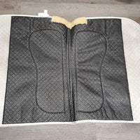 Non Slip Quilt Dressage Saddle Pad *gc, dingy, pilly, hair, stains, mnr dirt, threads, gouges