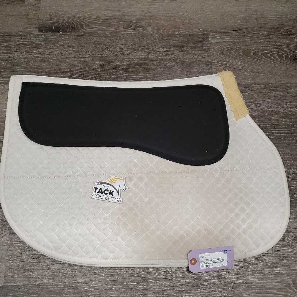 Non Slip Quilt Jumper Saddle Pad *fair, clean, dingy, pilly, stains, clumpy, v. holey edges, mnr hair, rubs, slice