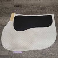 Non Slip Quilt Jumper Saddle Pad *fair, clean, dingy, pilly, stains, clumpy, v. holey edges, mnr hair, rubs, slice

