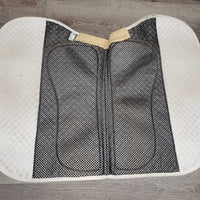 Non Slip Quilt Jumper Saddle Pad *fair, clean, dingy, pilly, stains, clumpy, v. holey edges, mnr hair, rubs, slice
