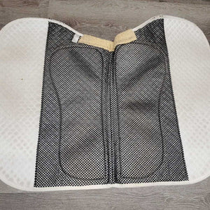 Non Slip Quilt Jumper Saddle Pad *fair, clean, dingy, pilly, stains, clumpy, v. holey edges, mnr hair, rubs, slice