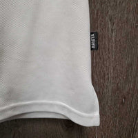 SS Shirt, 1/4 Zip Up *gc, pit stains, dingy, threads, older, mnr snags & stains
