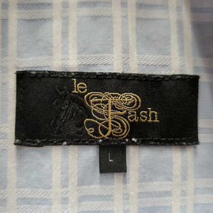 LS Show Shirt, magnetic collar *gc, older, faded, fuzzy, v.puckered & crinkled, shrunk