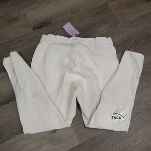Euroseat Breeches *vgc, older, seam puckers, stains, dingy, edge rubs & pills