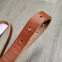Flat Leather Western Adjustable Running Martingale *vgc/gc, mismatched colors, curled ends, mnr stains, xholes, clean, creases

