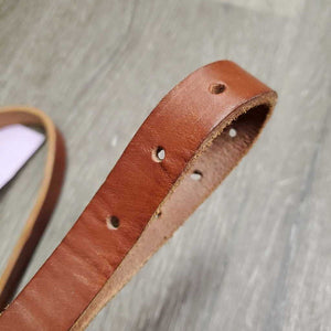 Flat Leather Western Adjustable Running Martingale *vgc/gc, mismatched colors, curled ends, mnr stains, xholes, clean, creases