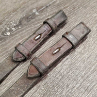 Thick Braided Reins *fair, broken/missing laces, dirt, resideu