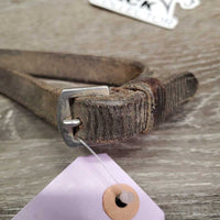 Braided Reins, snaps *fair, tape, dirty, v.stiff, v.dry, rough
