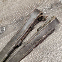 Thick Braided Reins, bling *gc, loose hook & lace, v.dirty, stiff