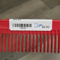 Hvy Plastic Mane Comb, Hoof Pick Handle *vgc, mnr scuffs & stains
