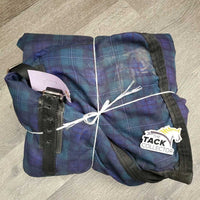 Lt Winter Blanket, 1 leg *gc, older, 0 wpf, dirt, film, hair, stains, mnr snags, loose stitching
