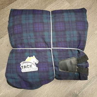 Lt Winter Blanket, 1 leg *gc, older, 0 wpf, dirt, film, hair, stains, mnr snags, loose stitching

