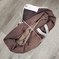 Med Winter Blanket, 0 legs/tail *gc, 0 wpf, faded, missing hardware & strap, snags, dirt, rubs, hair, frays
