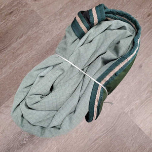 Rain Sheet, twine *fair, 0 wpf, v. hairy, faded, dirty, repairs, threads, lining tears, rubs, rust, snags