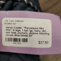Cooler, "Paramount Mini Prix", 0 legs, 1 tail *gc, hairy, dirt, mnr hole, puckers, undone stitching, shrunk
