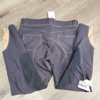 Euro Seat Breeches *gc/fair, seams: puckers & loose stitches, faded, stains, v.pilly knees, lining, seat
