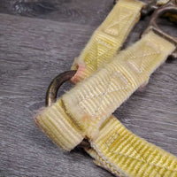 Thick Nylon Halter *gc, v.faded, stained, clean, rubs, frays, rust, older