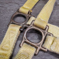 Thick Nylon Halter *gc, v.faded, stained, clean, rubs, frays, rust, older
