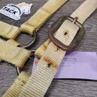 Thick Nylon Halter *gc, v.faded, stained, clean, rubs, frays, rust, older
