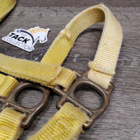 Thick Nylon Halter *gc, v.faded, stained, clean, rubs, frays, rust, older