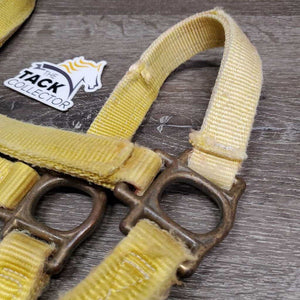 Thick Nylon Halter *gc, v.faded, stained, clean, rubs, frays, rust, older