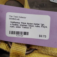 Thick Nylon Halter *gc, v.faded, stained, clean, rubs, frays, rust, older