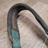 Nylon Padded Halter, snap *gc/fair, tape, dirt, rubs, rust, peeled nose, older
