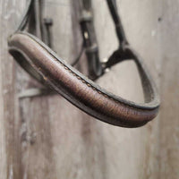 Thick FS Rsd Leather Bridle *gc/fair, older, repair, clean, stamp, xholes, missing keeper, sticky
