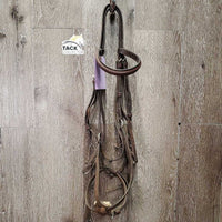Rsd Figure 8 Bridle *gc/fair, older, clean, dry, stiff keepers, stiff, faded, rubs, missing sheepskin, xholes, faded, mismatched