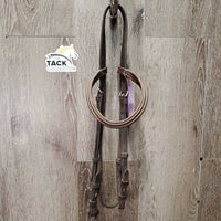 Rsd/Padded Bridle *NO Noseband, gc/fair, older, slices, xholes, dirty, loose hooks, stiff
